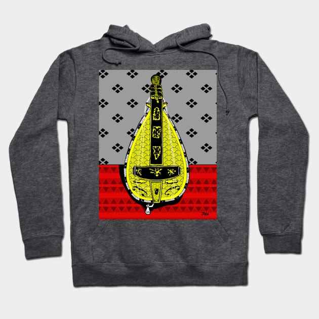 Hurdy-Gurdy with patterns Hoodie by inkle